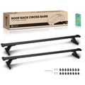 Black Aluminum Alloy Roof Rack Cross Bars for 2023 GMC Terrain