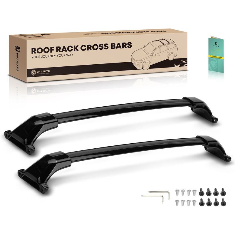 Black Aluminum Alloy Roof Rack Cross Bars for 2022 GMC Acadia