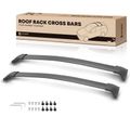 Black Aluminum Alloy Roof Rack Cross Bars for 2018 Mazda CX-3