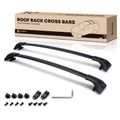 Black Aluminum Alloy Roof Rack Cross Bars for 2022 Mitsubishi Outlander