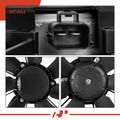 Dual Engine Cooling Fan with Shroud Assembly for Cadillac CTS 2003-2004 V6 3.2L