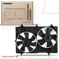 Dual Engine Cooling Fan with Shroud Assembly for Cadillac CTS 2003-2004 V6 3.2L