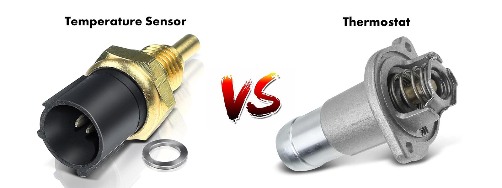 coolant temperature sensor and thermostat