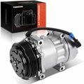 AC Compressor with Pulley for Peterbilt 379 2005 387 2003 6-Groove Pulley 125MM