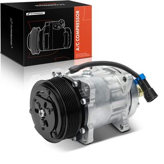 AC Compressor with Clutch for Freightliner FC70 FL50 FS65 MB60 MB70 M2 106