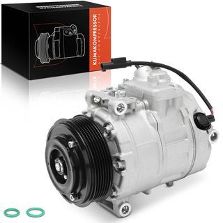 AC Compressor with Clutch for BMW 128i 325i 328i 330i 525i 528i M3 M5 Z4 7SEU16C