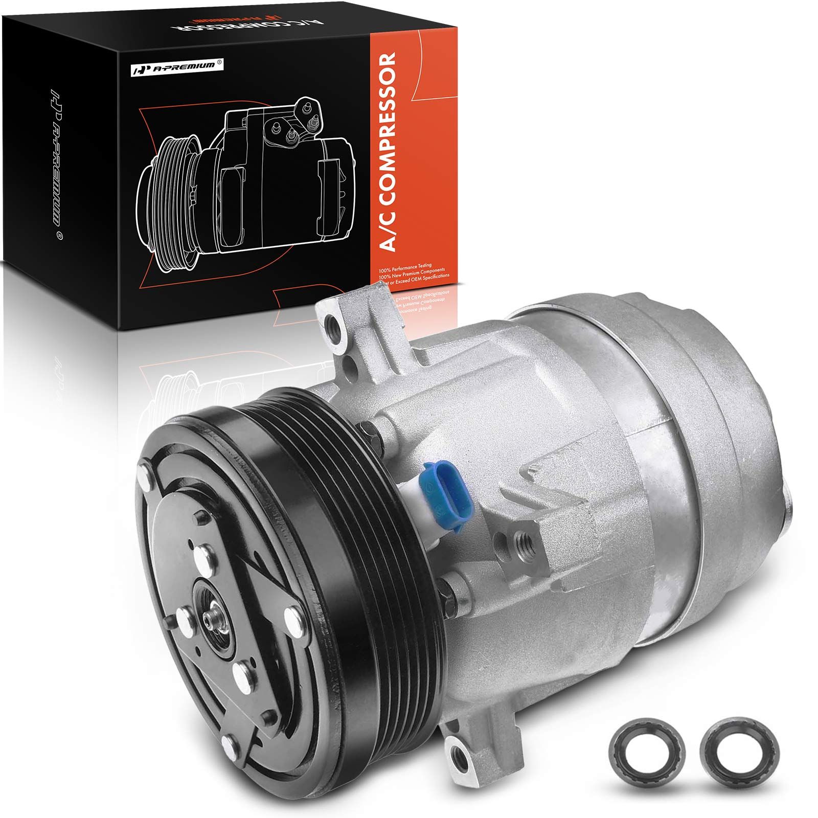 AC Compressor with Clutch & Pulley for Chevrolet S10 GMC Sonoma 1998 ...