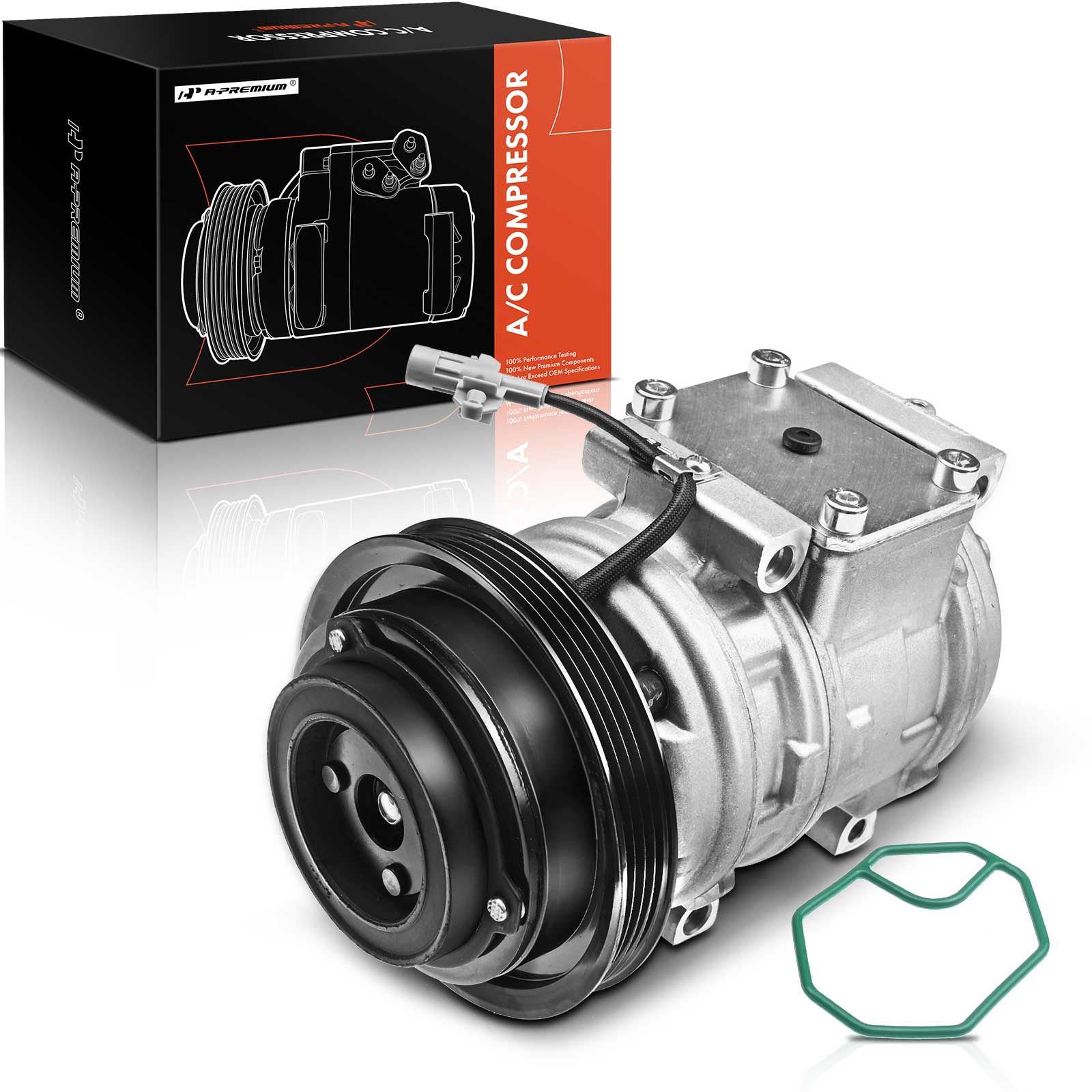 AC Compressor with Clutch & Pulley for Toyota Tacoma 1995-2004 V6 3.4L ...