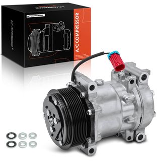 AC Compressor with Clutch & Pulley for Chevrolet T6500 GMC T7500 04-09 L6 7.8L