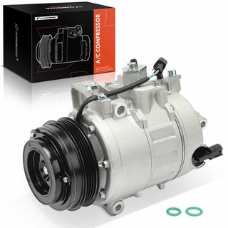 AC Compressor with Clutch & Pulley for Ford Fusion 13-20 Edge Lincoln MKZ R-134A
