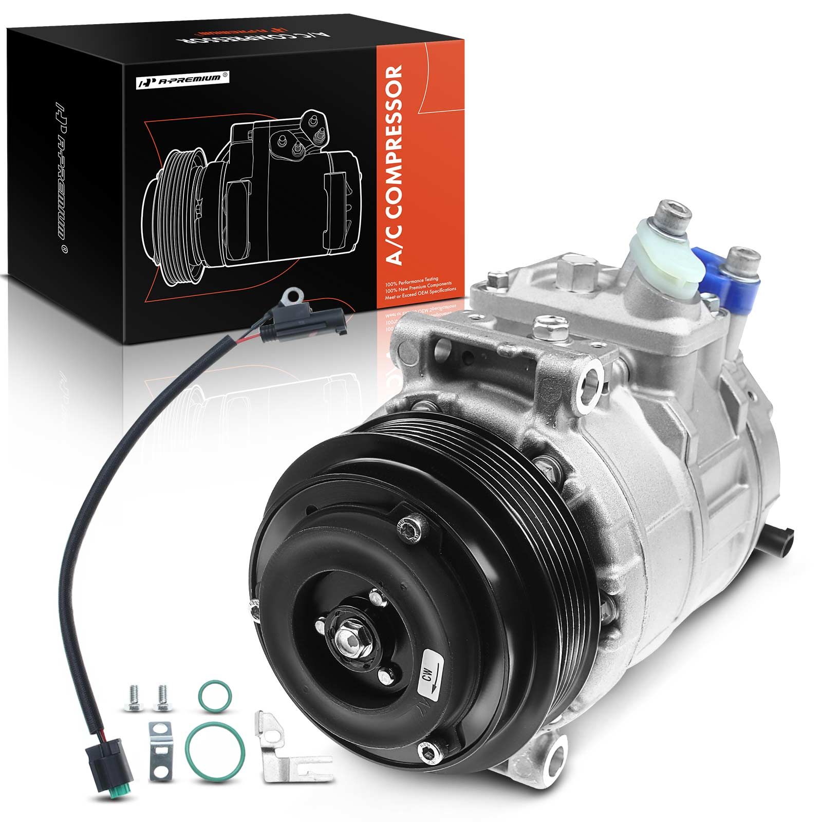 AC Compressor with Clutch & Pulley for Mercedes-Benz W203 W204 W211 ...