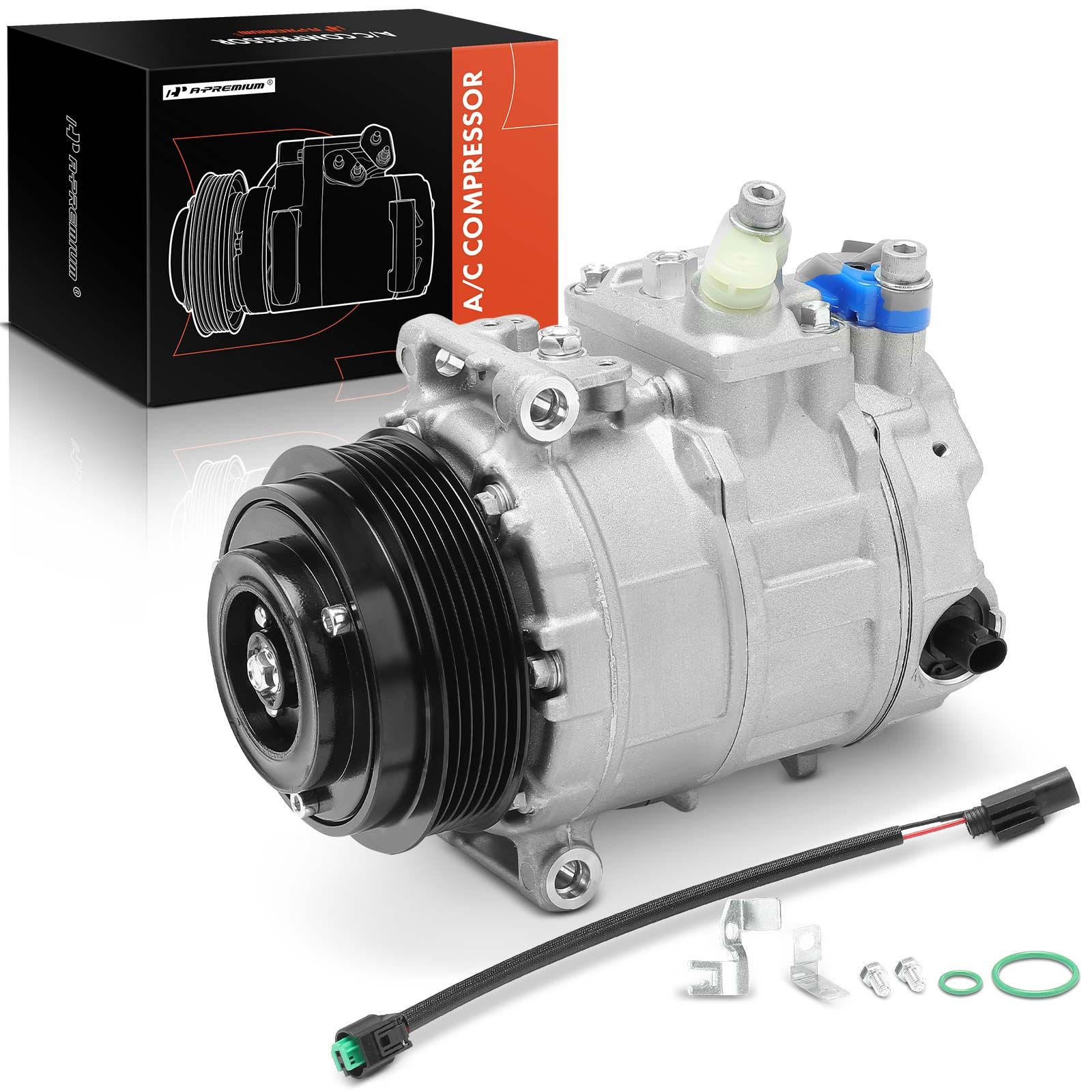 AC Compressor with Clutch & Pulley for Mercedes-Benz W203 W204 W211 ...