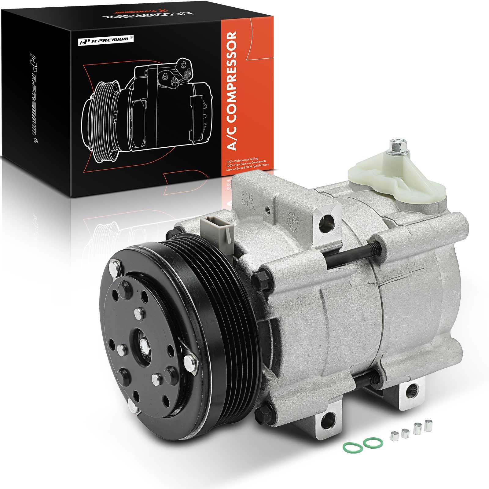 AC Compressor with Clutch & Pulley for 2000 Lincoln Town Car | A-Premium