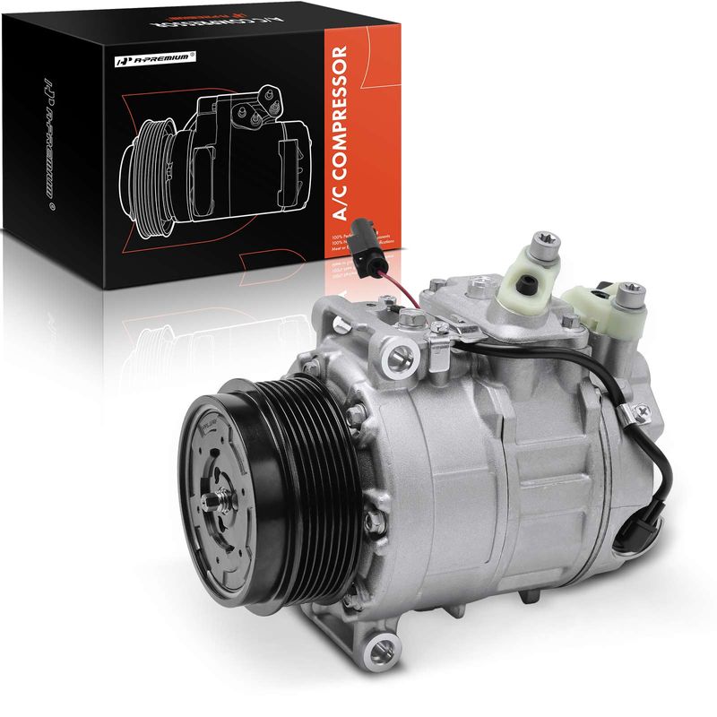 AC Compressor with Clutch & Pulley for Mercedes-Benz CL600 SLK300 Dodge Freightliner