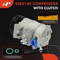 AC Compressor with Clutch & Pulley for Audi A3 Q3 Quattro Q7 TTS Quattro VW Eos Tiguan