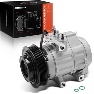 AC Compressor with Clutch & Pulley for Ford F-250 F-350 F-450 F-550 Super Duty