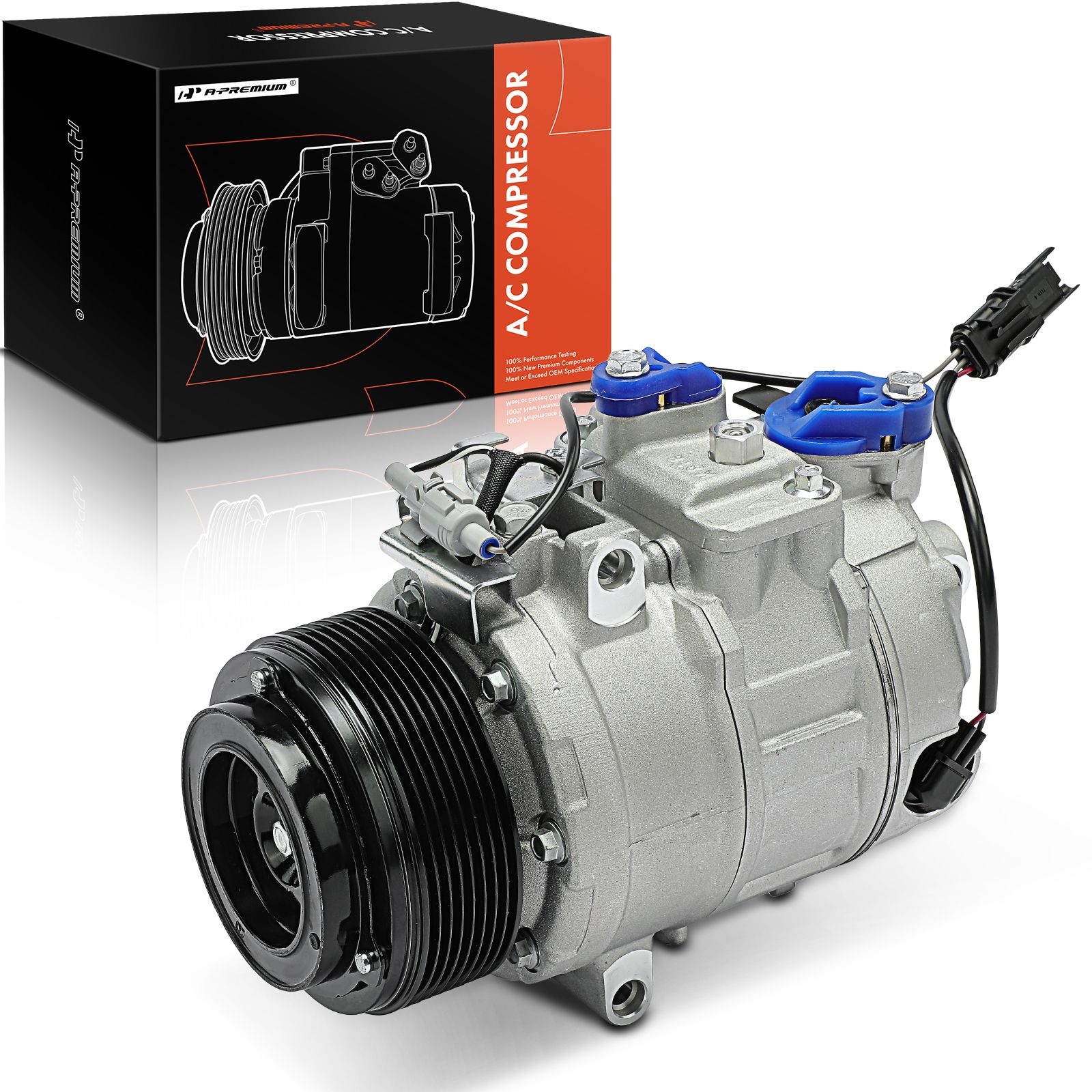 AC Compressor with Clutch & Pulley for BMW 335i 435i 535i 640i 740i M2 ...