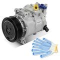 AC Compressor with Pulley for Audi A4 A4 Quattro 05-13 A5 10-12 A6 Quattro 13-15 Q5 11-12