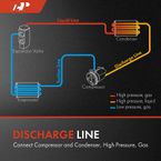 AC Discharge Hose for Dodge Ram 1500 2008 3.7L 4.7L From Compressor