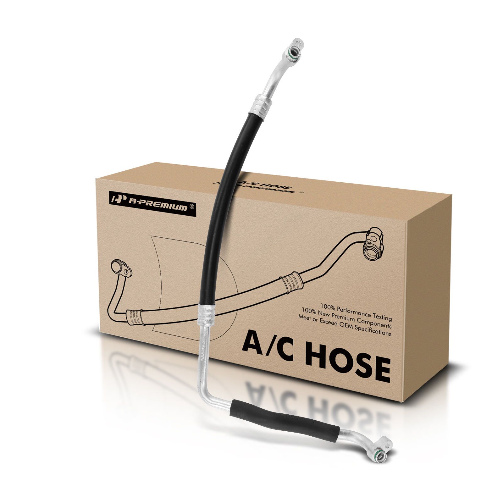 A/C Refrigerant Suction Line Hose For Toyota Prius Prius Plug-In 2012-2015 1.8L - View #3