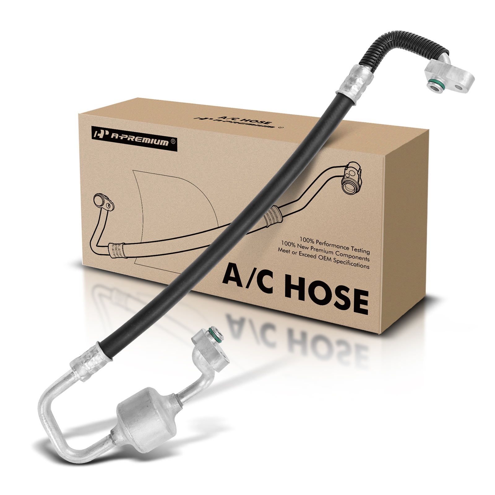 A-Premium A/C Condenser With Receiver Drier - Compatible With Lexus CT200h 2011-2017 & Toyota Prius 2010-2015, 1.8L-800537