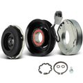 AC Compressor Clutch Kit with 6-Groove Pulley for Jeep Renegade 2015-2021 Fiat 500X 2016-2018