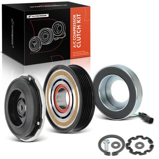 AC Compressor Clutch Kit with 6-Groove Pulley for Ford Edge Lincoln Nautilus