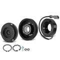 AC Compressor Clutch Kit with 4-Groove Pulley for Chevrolet Silverado 1500 GMC Savana 1500