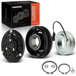 AC Compressor Clutch Kit with 5-Groove Pulley for Volvo XC60 2015-2016 L5 2.5L Turbocharged