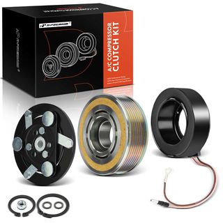 AC Compressor Clutch Kit with 7-Groove Pulley for Acura ILX Honda Civic CR-V