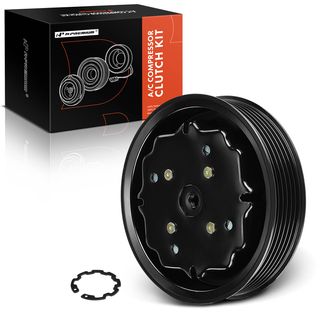 AC Compressor Clutch Kit with 6-Groove Pulley for Audi A3 A4