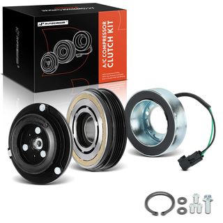 AC Compressor Clutch Kit with 4-Groove Pulley for Ford F-150 Transit-150