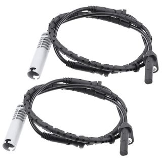 2 Pcs Rear Driver & Passenger ABS Wheel Speed Sensor for BMW E65 745i 745Li 02-03