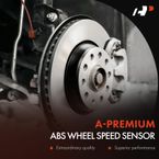 Rear Driver or Passenger ABS Wheel Speed Sensor for Dodge Dart 2014-2016