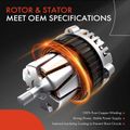 The rotor and stator of A-Premium alternator for 2019 Chevrolet Malibu meet OEM specs