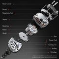 Structure of alternator for 2007 Suzuki Swift+ 1.6L l4