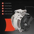 Alternator 150A 12V CW 6-Groove Clutch Pulley for 2008 Audi A4 Quattro 3.2L V6