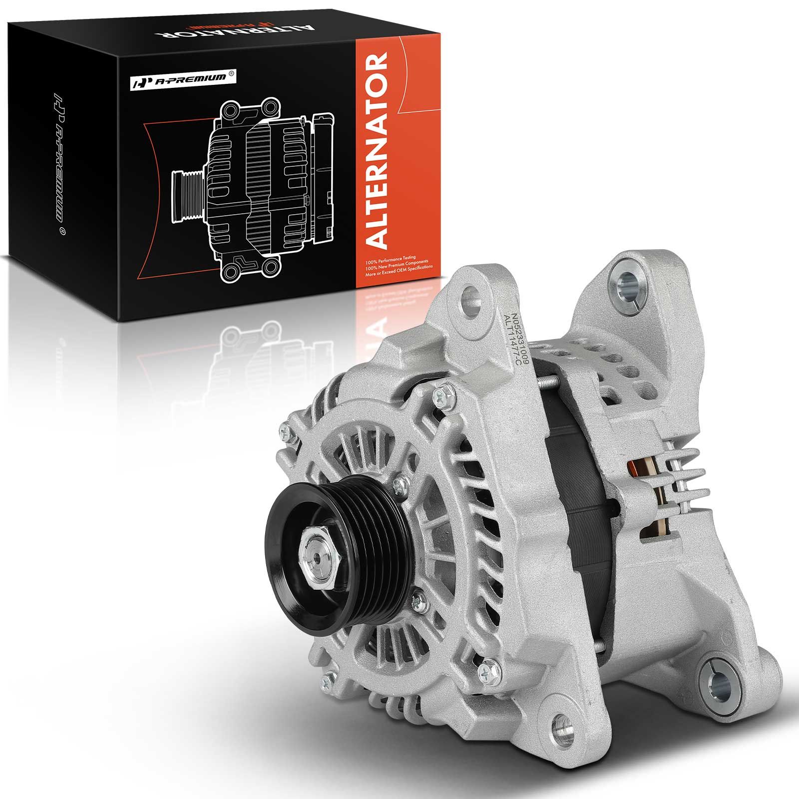 Alternator 180A 12V CW 6-Groove Pulley for Dodge Ram 2500 Ram 1500 2012 ...