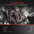 Alternator 132A 12V CW 6-Groove for Dodge Durango Ram 1500 Jeep Grand Cherokee