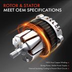 Alternator for Honda Odyssey 2002-2004 Pilot Acura MDX 130A/12V 6-Groove CW