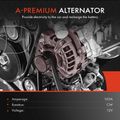 Key specs of alternator for 2020 Honda Fit