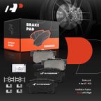 6 Pcs Rear Disc Brake Calipers & Ceramic Pads for Acura RDX Honda Accord CR-V 05-11