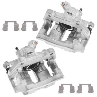 2 Pcs Rear Disc Brake Calipers with Bracket for Land Rover Range Rover 2006-2009