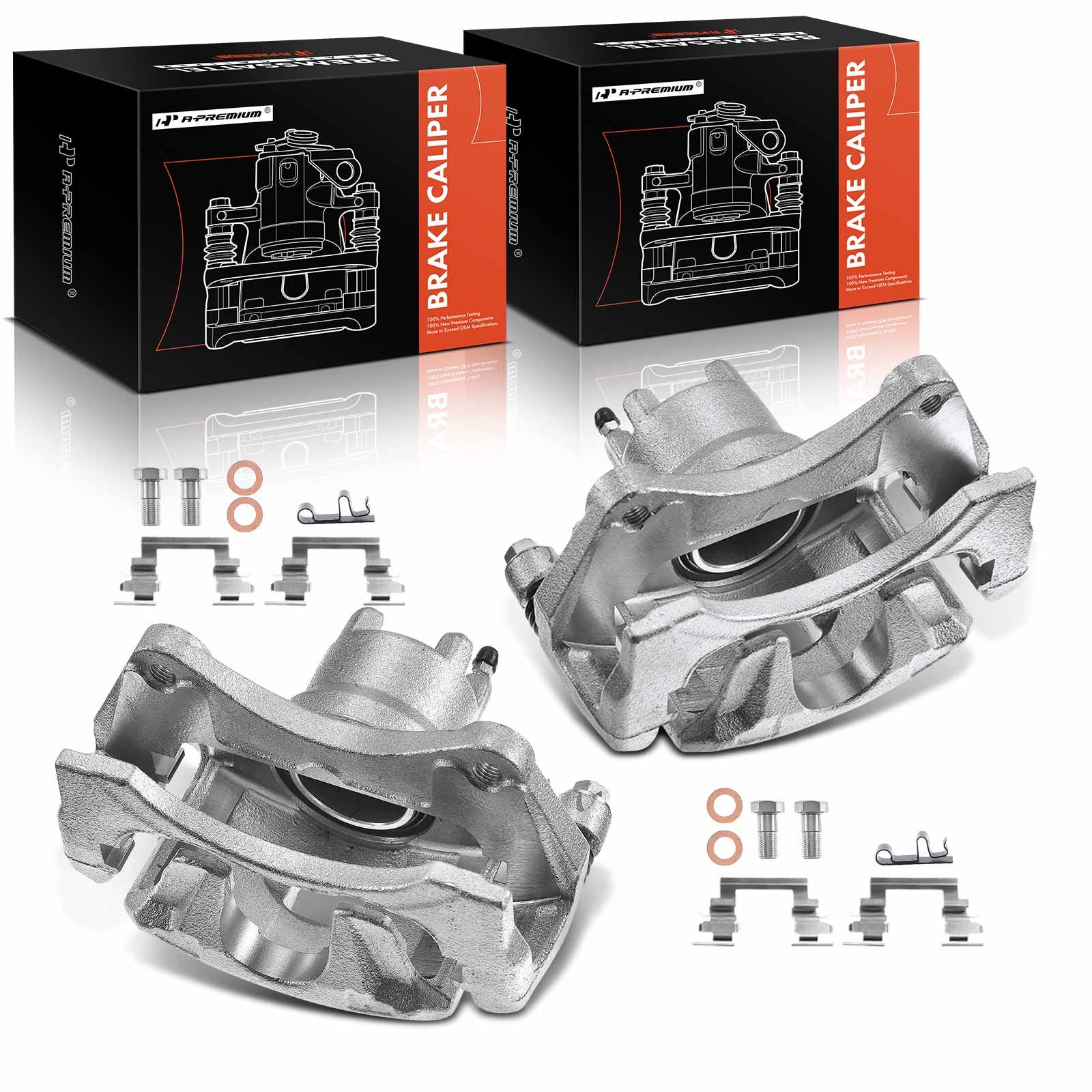 thumbnail image 2 of DOITY AUTOPARTS Front Brake Calipers W/ Brackets Pair For Chrysler Dodge Jeep 2 of 6