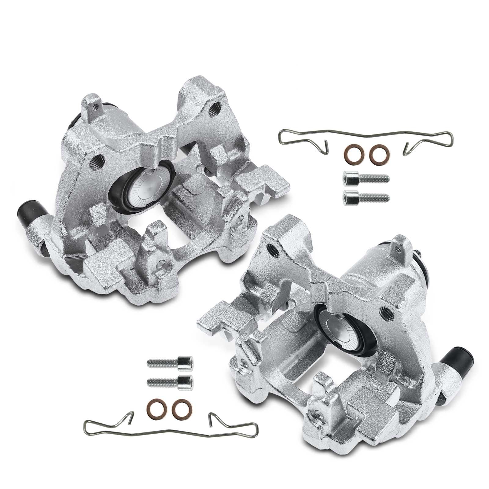 2 Pcs Rear Disc Brake Calipers with Bracket for Audi A3 TT Quattro VW