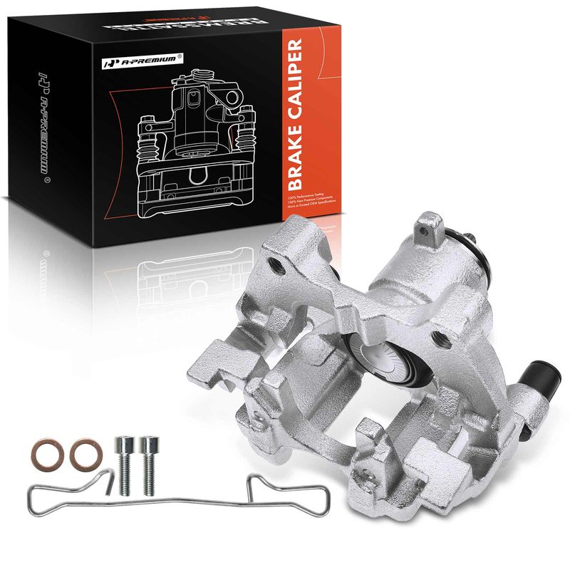 thumbnail interactive-video image 1 of Rear Left Brake Caliper For Audi A3 8P (2003-2013) – Nearside LHS, OEM Quality 1 of 4