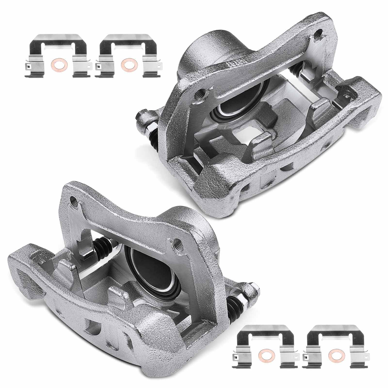 2 Pcs Front Disc Brake Calipers with Bracket for Hyundai Tucson Kia Sportage