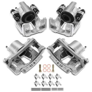 4 Pcs Front & Rear Disc Brake Calipers for Jeep Liberty 2003-2007