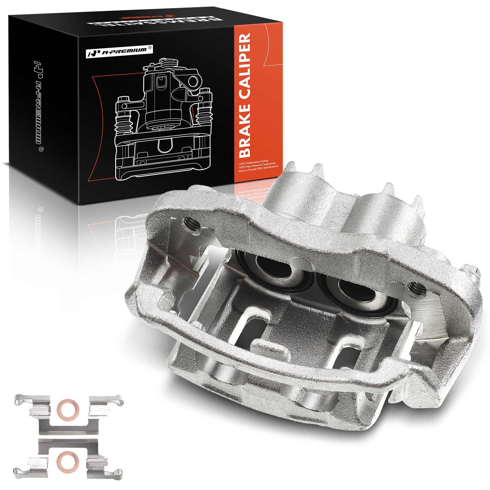 thumbnail image 2 of Pair Rear Brake Calipers With Brackets For Ford F-250 F-350 Super Duty 2000-2004 – Zinc Plated, Includes Hardware 2 of 5