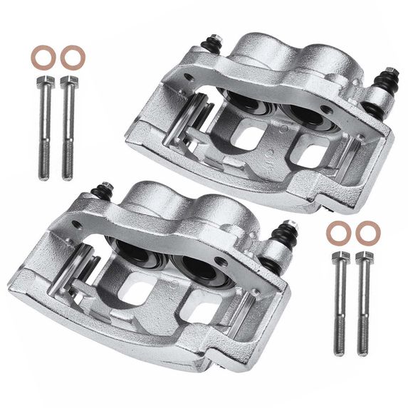 2 Pcs Front Brake Caliper with Bracket for Dodge Ram 1500 Pickup 2000-2001